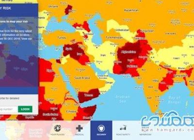 انتشار نقشه ریسک سفر در سراسر دنیا