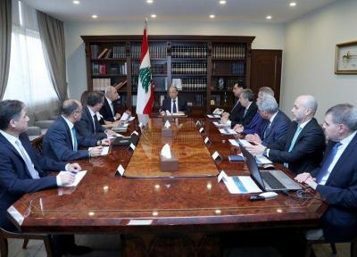 خبرنگاران سران لبنان از گزینه های دولت برای مدیریت بدهی خارجی حمایت کردند