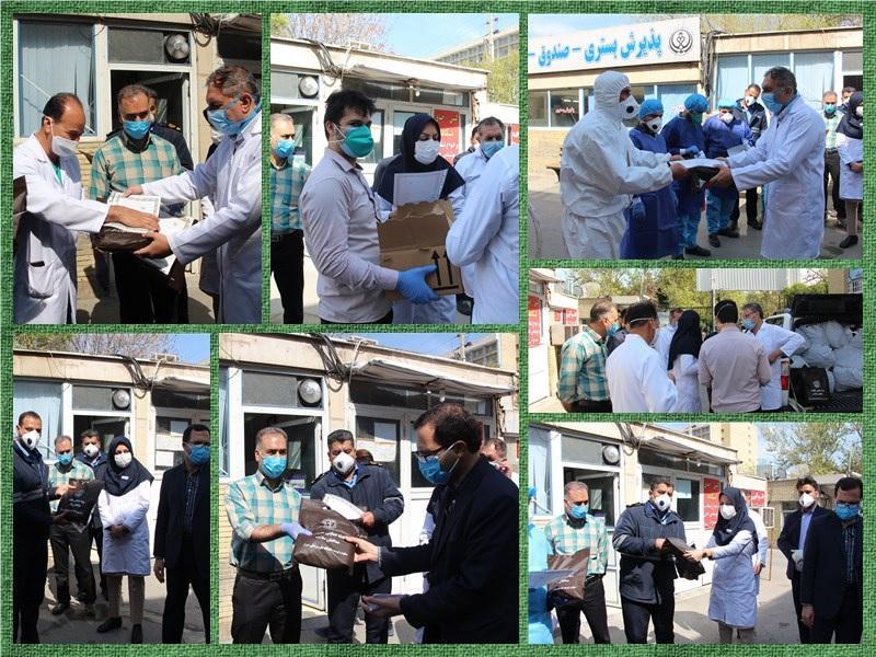 اهدای بسته حمایتی به خانواده مدافعان سلامت اهدای بسته حمایتی به خانواده مدافعان سلامت