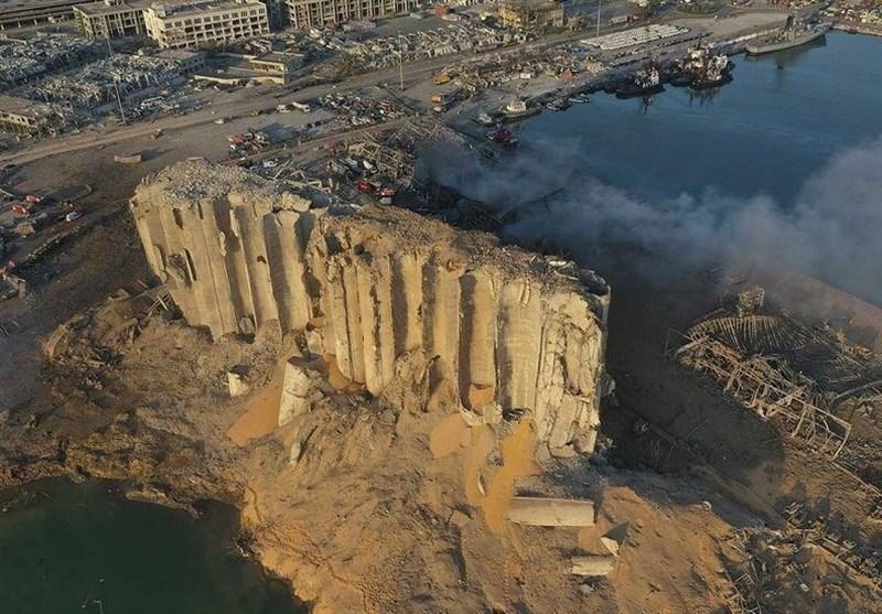 ورود ماکرون و میشل عون به محل وقوع انفجار مهیب بیروت