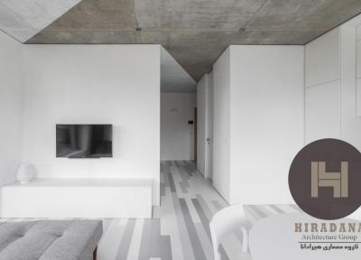 طراحی دکوراسیون داخلی آپارتمان سفید در کشور لیتوانی
