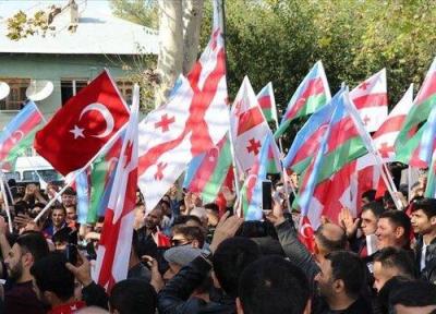 تظاهرات مردم گرجستان در حمایت از جمهوری آذربایجان